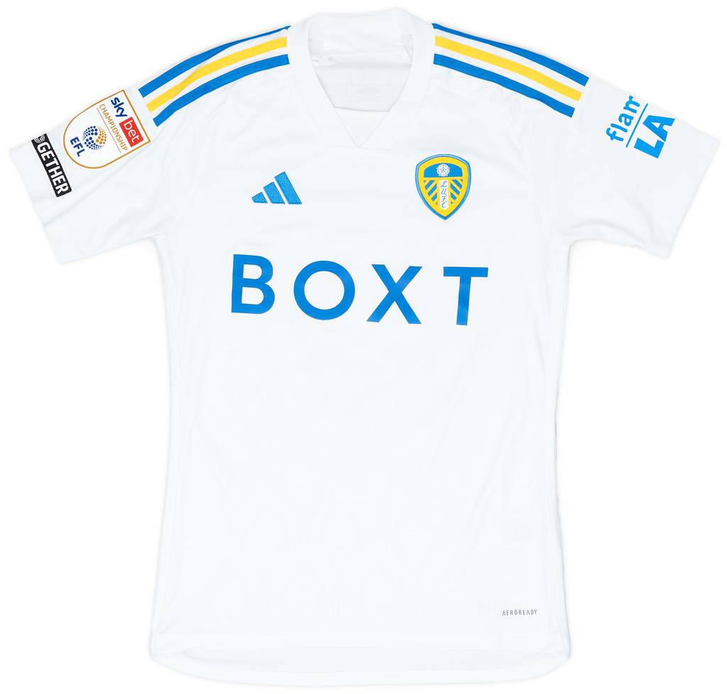 2023-24 Leeds Match Issue Home Shirt Shackleton #17