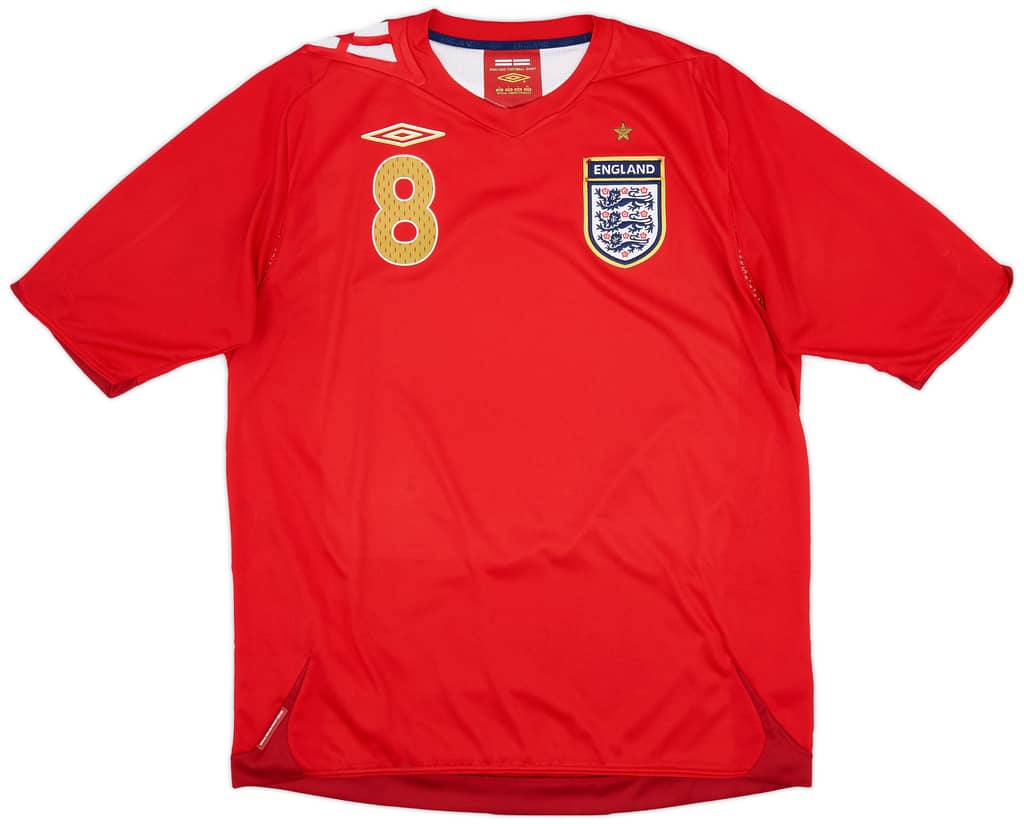 2006-08 England Away Shirt Lampard #8 - 7/10 - (L)