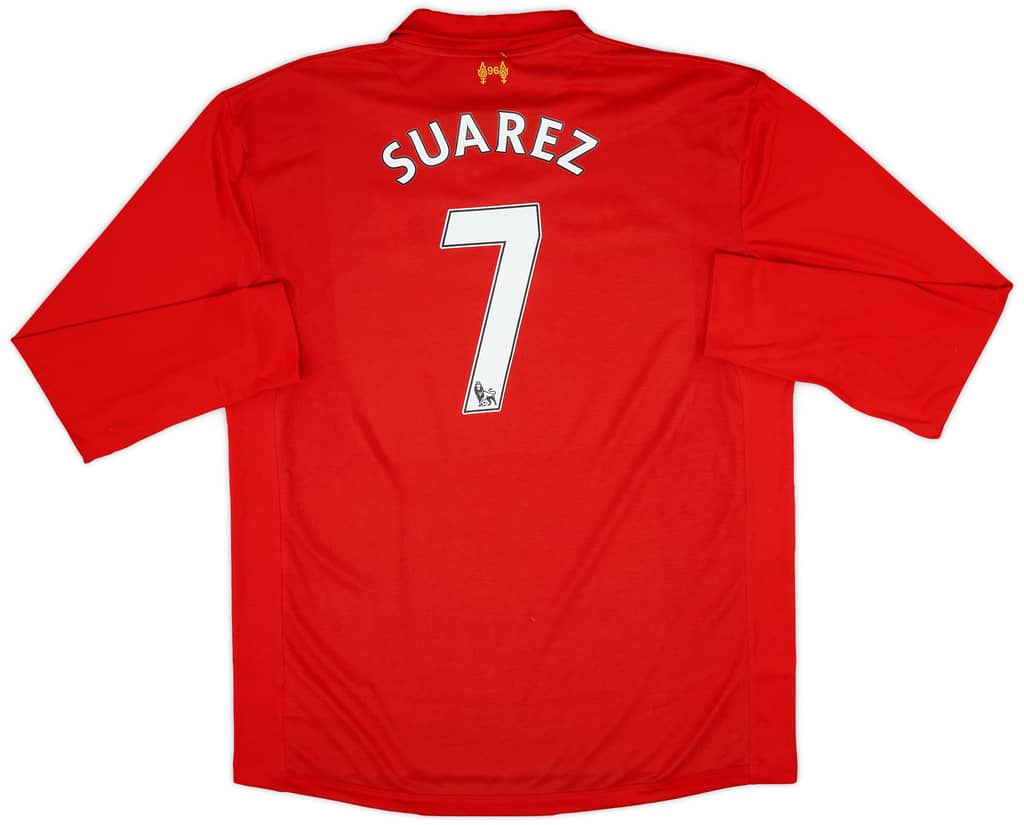 2012-13 Liverpool Home L/S Shirt Suarez #7 (3XL)