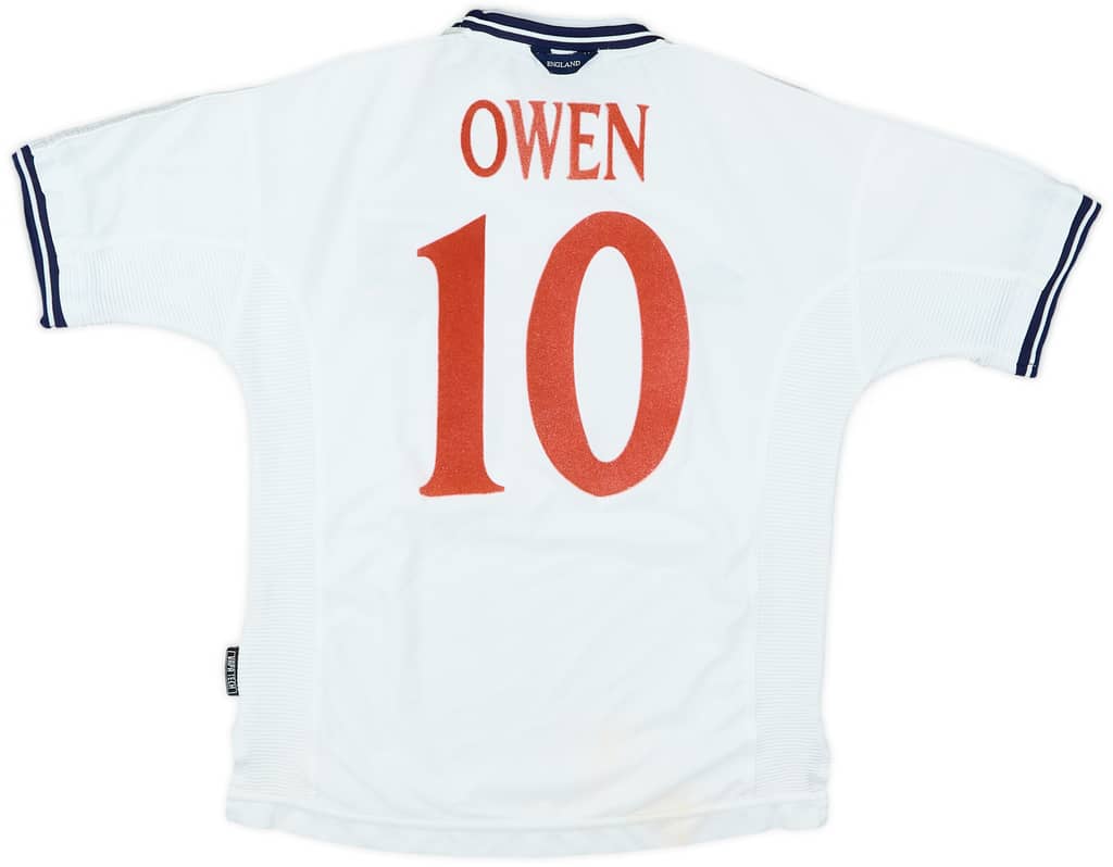 1999-01 England Home Shirt Owen #10 - 6/10 - (Y)