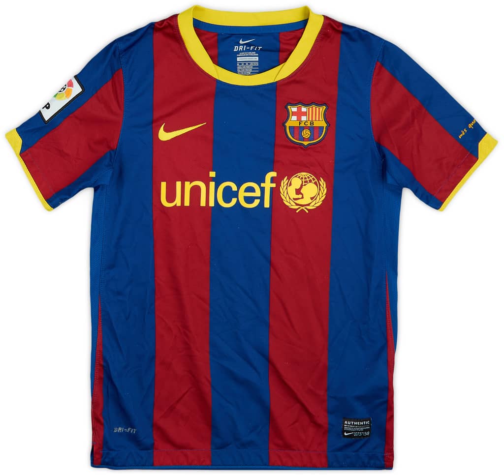 2010-11 Barcelona Home Shirt - 8/10 - (M.Boys)