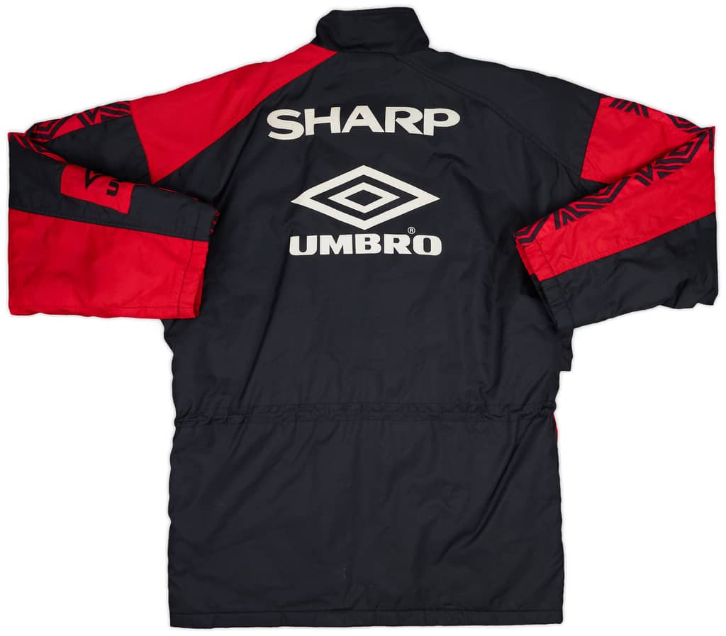 1992-93 Manchester United Umbro Padded Bench Coat - 9/10 - (M)