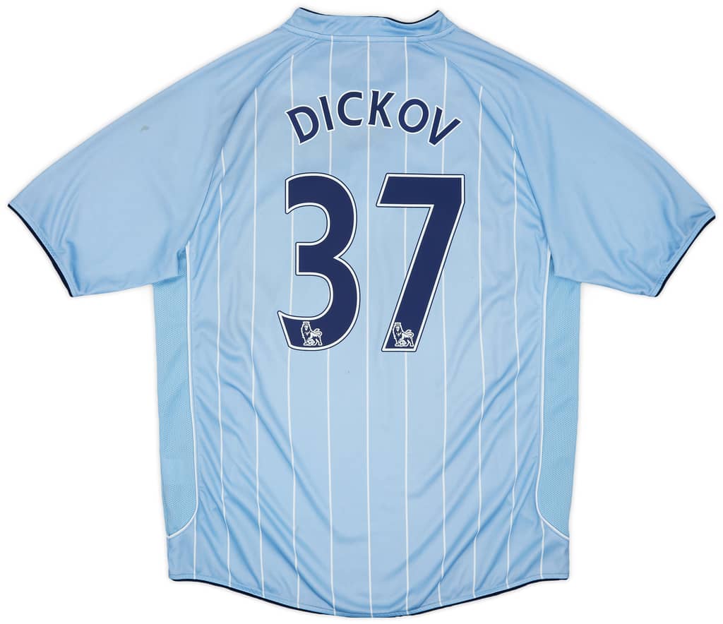 2007-08 Manchester City Home Shirt Dickov #37 - 5/10 - (XL)