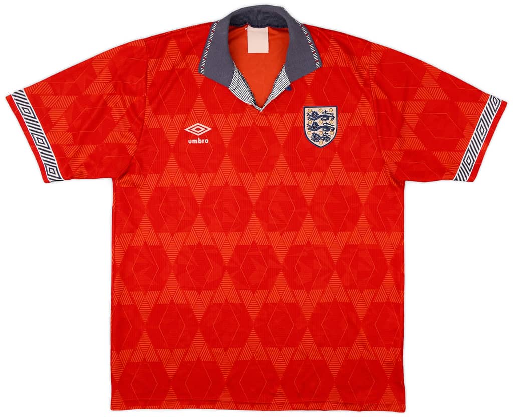 1990-93 England Away Shirt - 5/10 - (L)