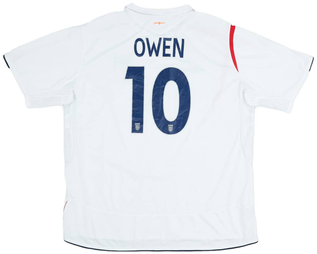 2005-07 England Home Shirt Owen #10 - 7/10 - (XXL)