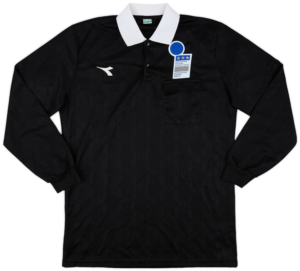 1990s Italy FIGC Diadora Referee L/S Shirt - 9/10 - (L)