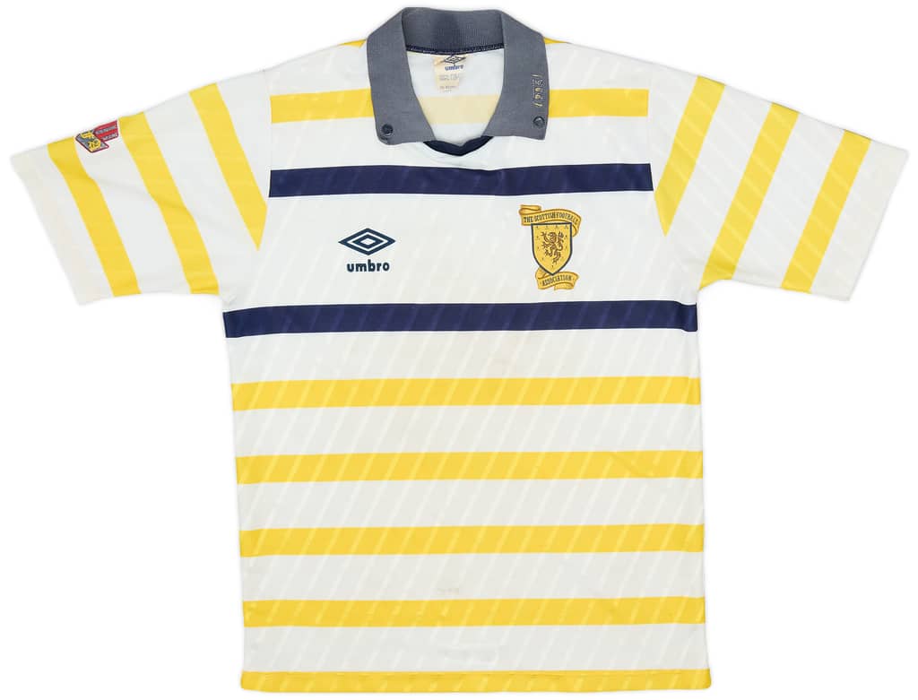 1988-91 Scotland Away Shirt - 7/10 - (Y)
