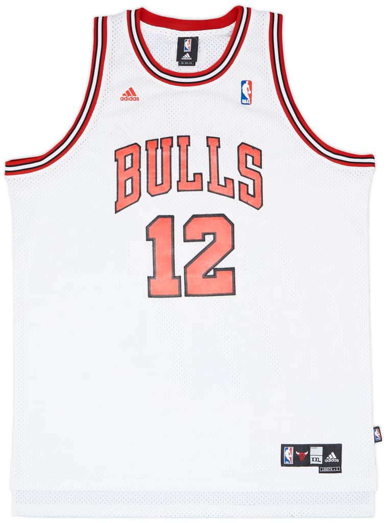 2006-10 Chicago Bulls Hinrich #12 adidas Swingman Home Jersey - 6/10 - (XXL)