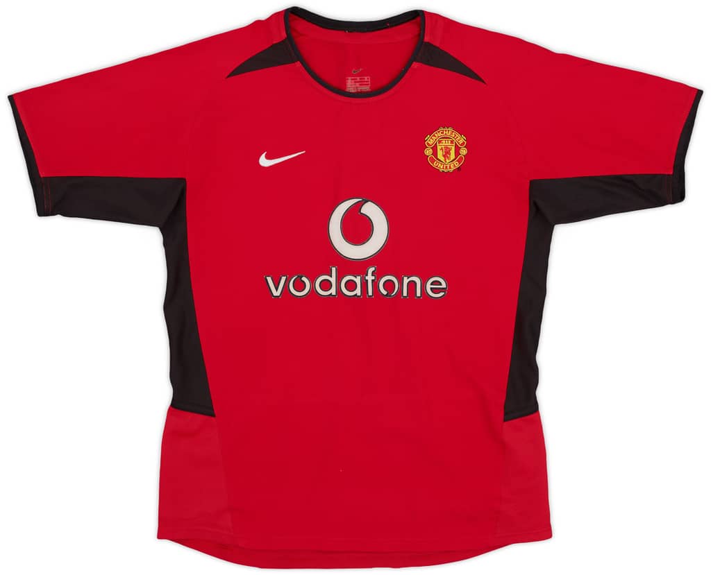 2002-04 Manchester United Home Shirt - 8/10 - (M.Boys)