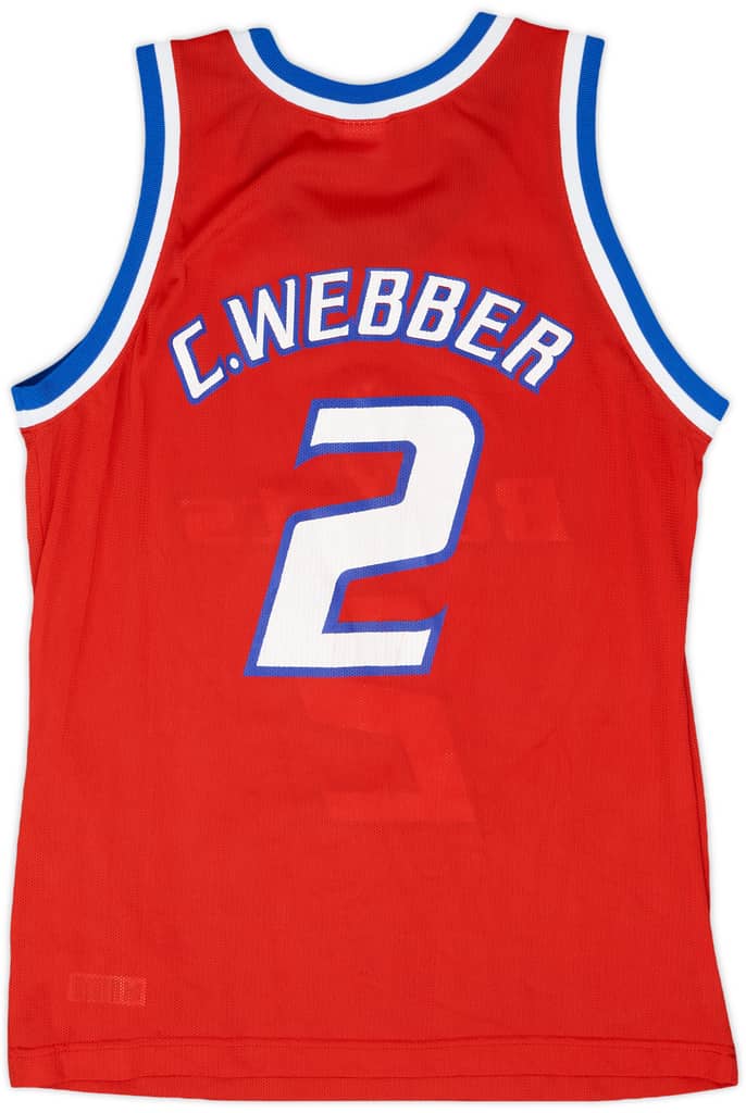 1994-95 Washington Bullets C.Webber #2 Champion Away Jersey - 9/10 - (L)