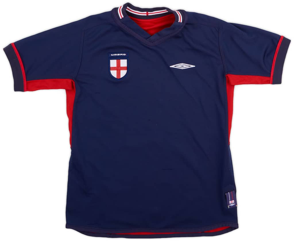 2002-04 England Away Shirt - 7/10 - (M.Boys)