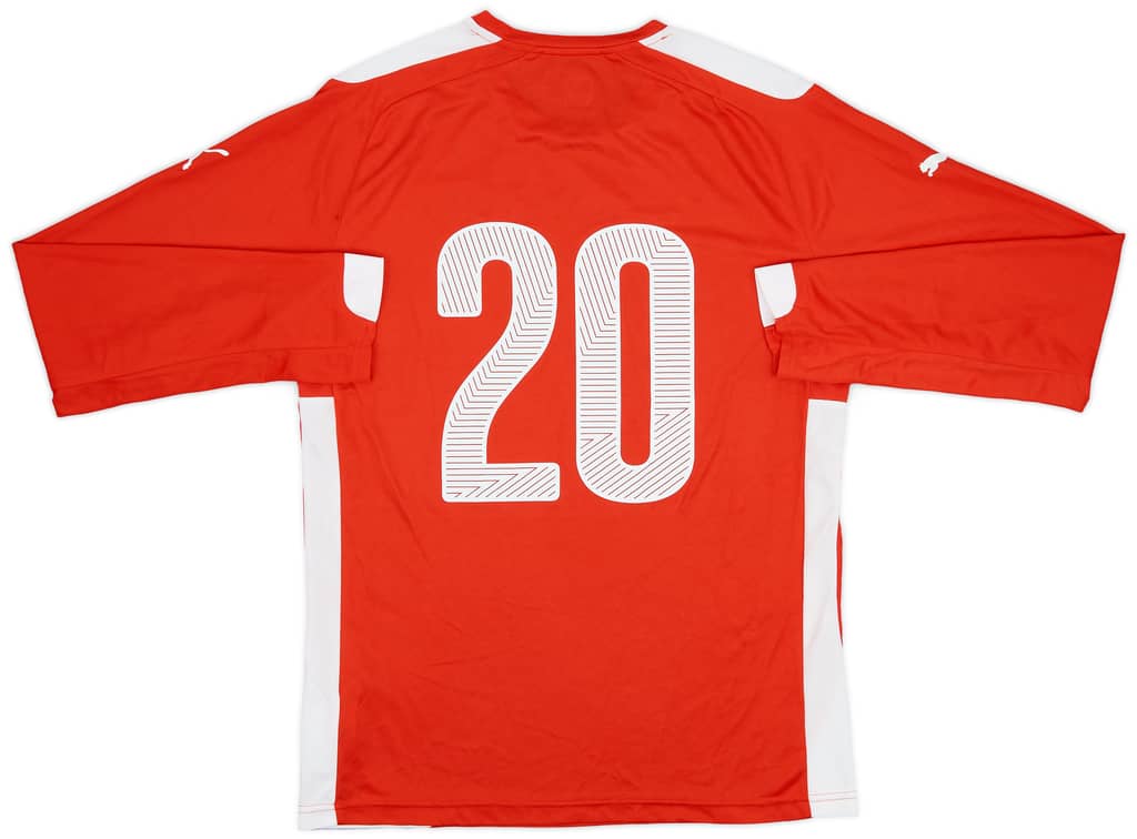 2014-16 Austria Player Issue Home L/S Shirt #20 - 8/10 - (L)