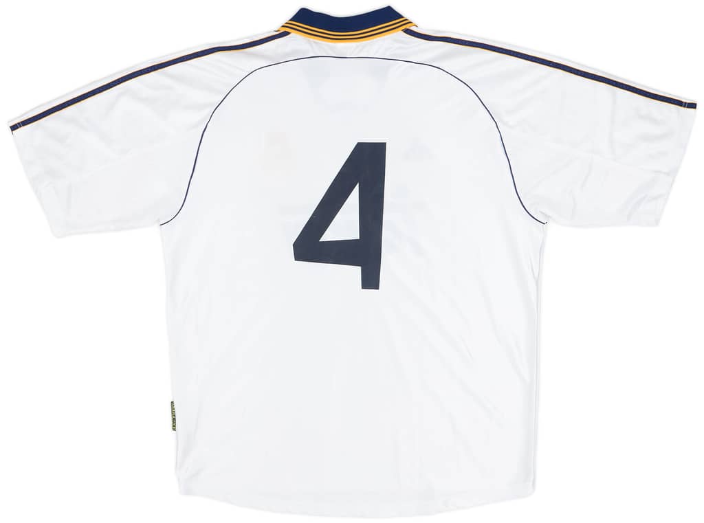 1999-00 Real Madrid Match Worn Home Shirt #4 (Hierro)