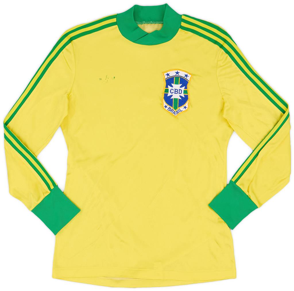 1978-80 Brazil Home L/S Shirt - 5/10 - (S)