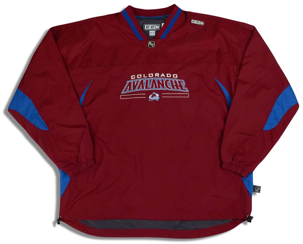 1990s Colorado Avalanche CCM Center Ice Pullover Jacket XXL