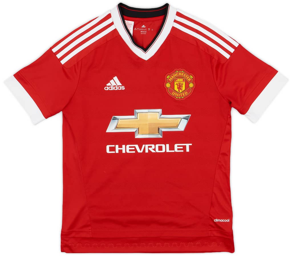 2015-16 Manchester United Home Shirt Memphis #7 - 8/10 - (L.Boys)