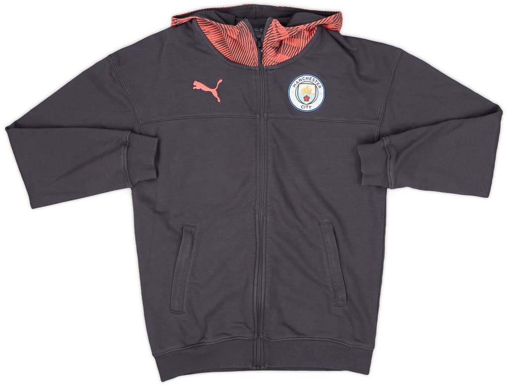 2019-20 Manchester City Puma Hooded Track Jacket - 9/10 - (XS)