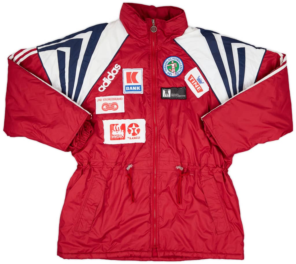 1996-97 Sor-Trondelag Fotballkrets Player Issue adidas Padded Bench Coat - 7/10 - (XL)