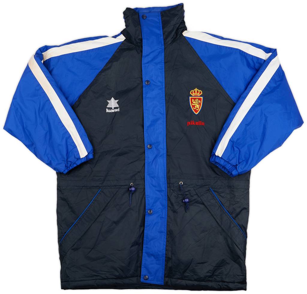 1999-00 Real Zaragoza Luanvi Padded Bench Coat - 8/10 - (L)
