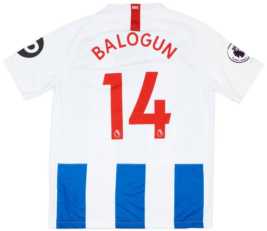 2018-19 Brighton Match Issue Home Shirt Balogun #14