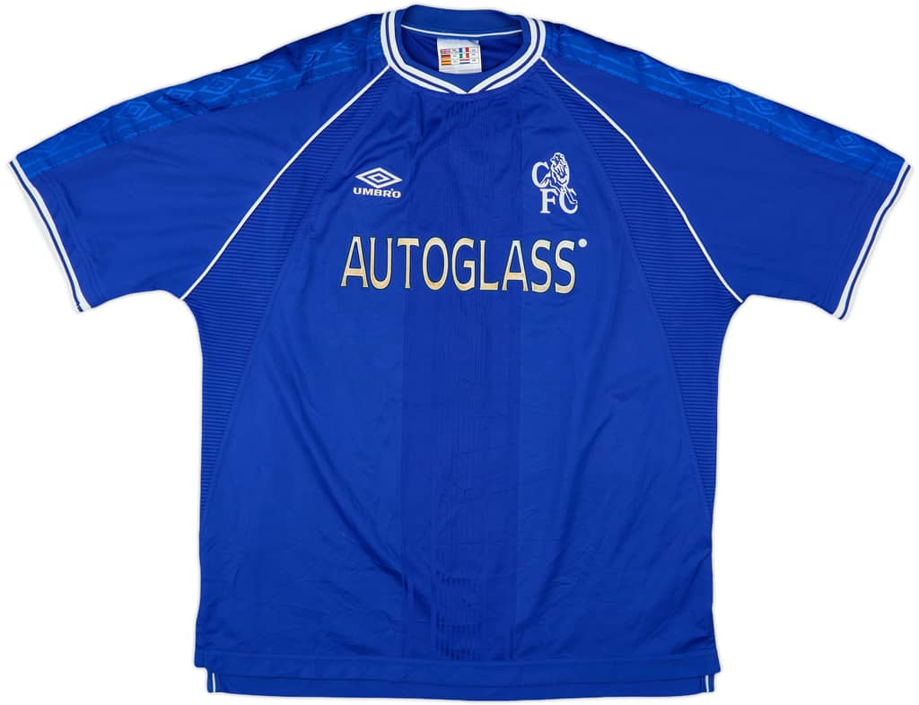 1999-01 Chelsea Home Shirt Zola #25 - 7/10 - (XXL)