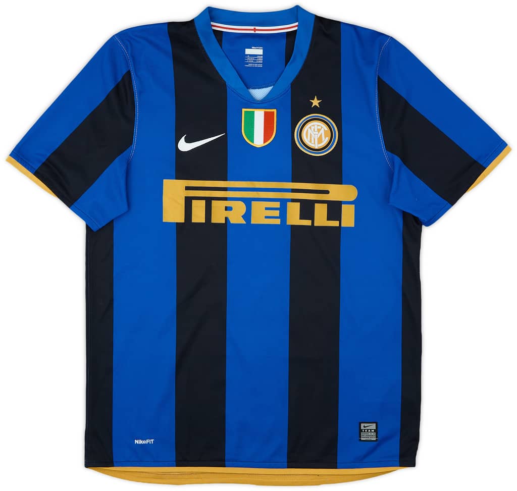 2008-09 Inter Milan Home Shirt Santon #39 - 5/10 - (M)