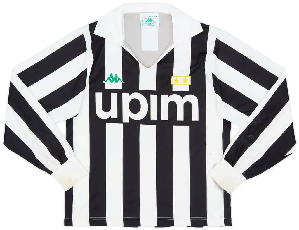 1991-92 Juventus Basic Home L/S Shirt - 5/10 - (S.Boys)