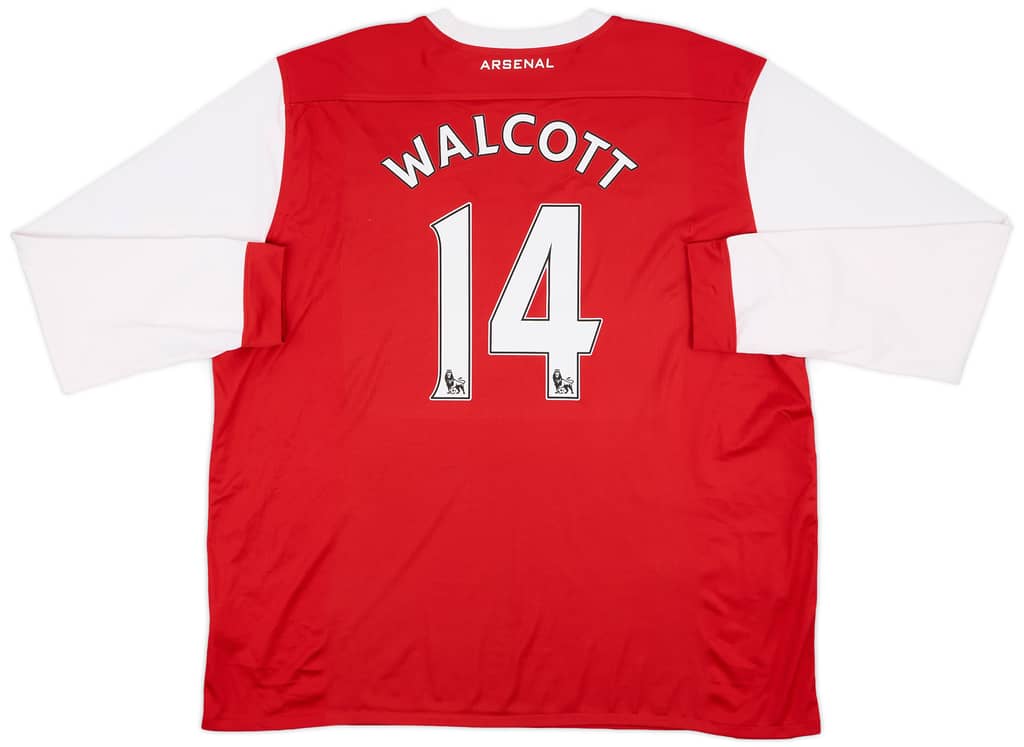 2010-11 Arsenal Home L/S Shirt Walcott #14 - 8/10 - (3XL)