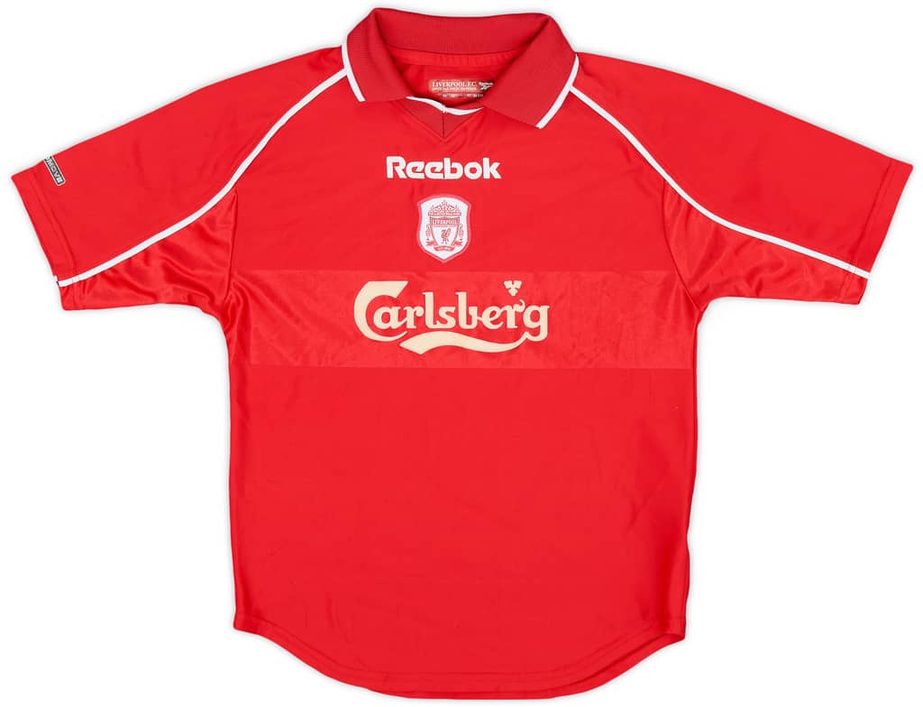 2000-02 Liverpool Home Shirt - 9/10 - (M.Boys)