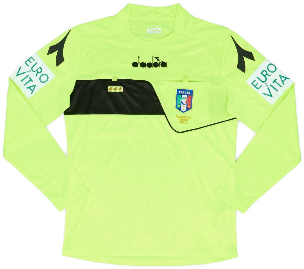 2017-18 Italy Diadora Referee L/S Shirt - 9/10 - (S)