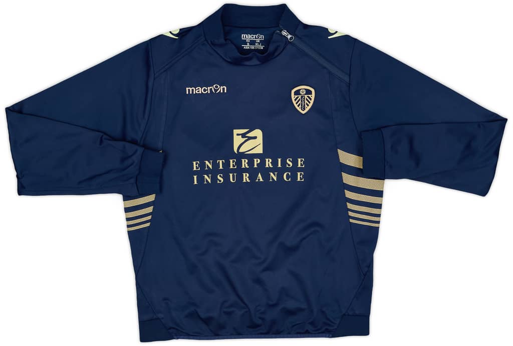 2013-14 Leeds United Macron 1/4 Zip Drill Top - 6/10 - (XL.Boys)