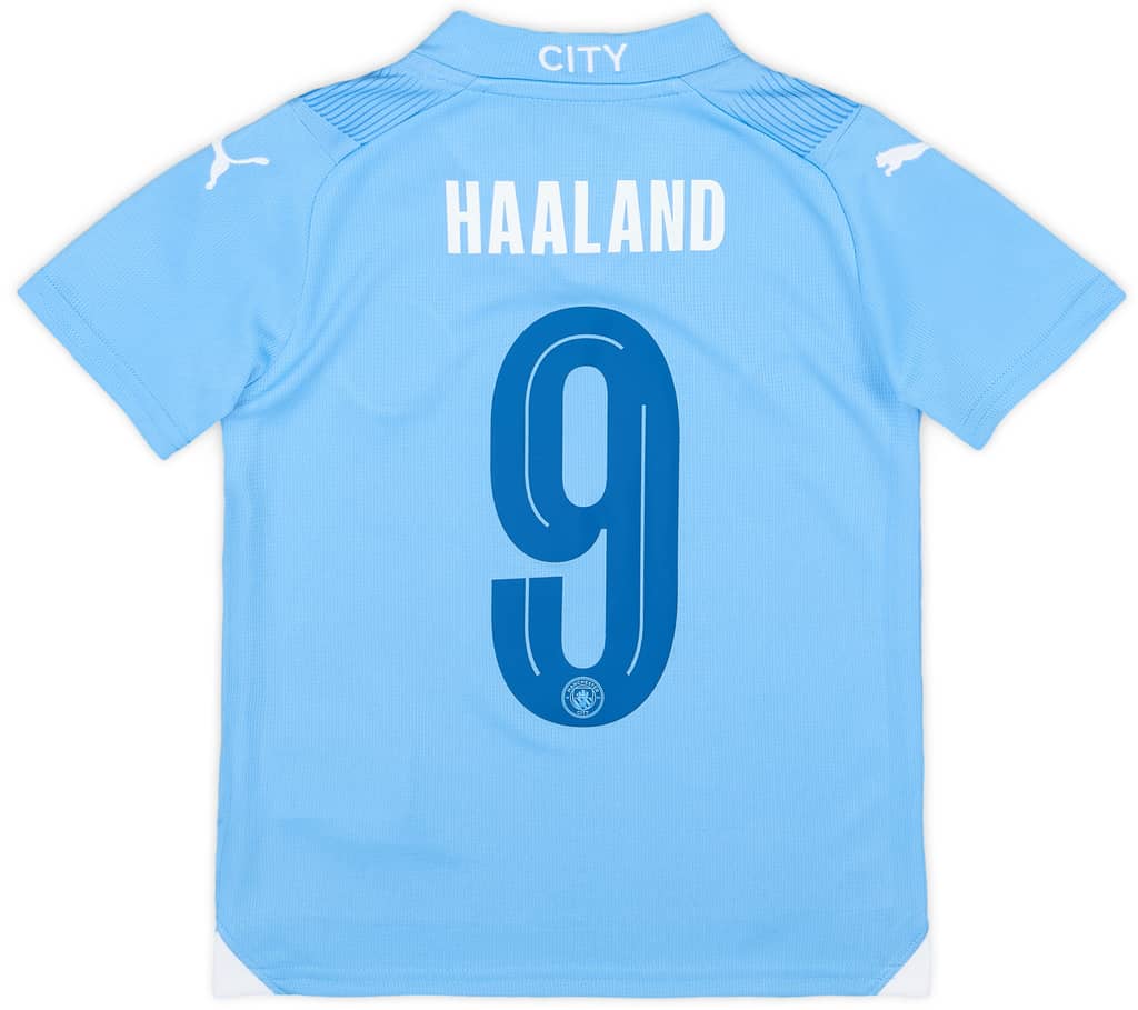 2023-24 Manchester City Home Shirt Haaland #9 (XS.Kids)