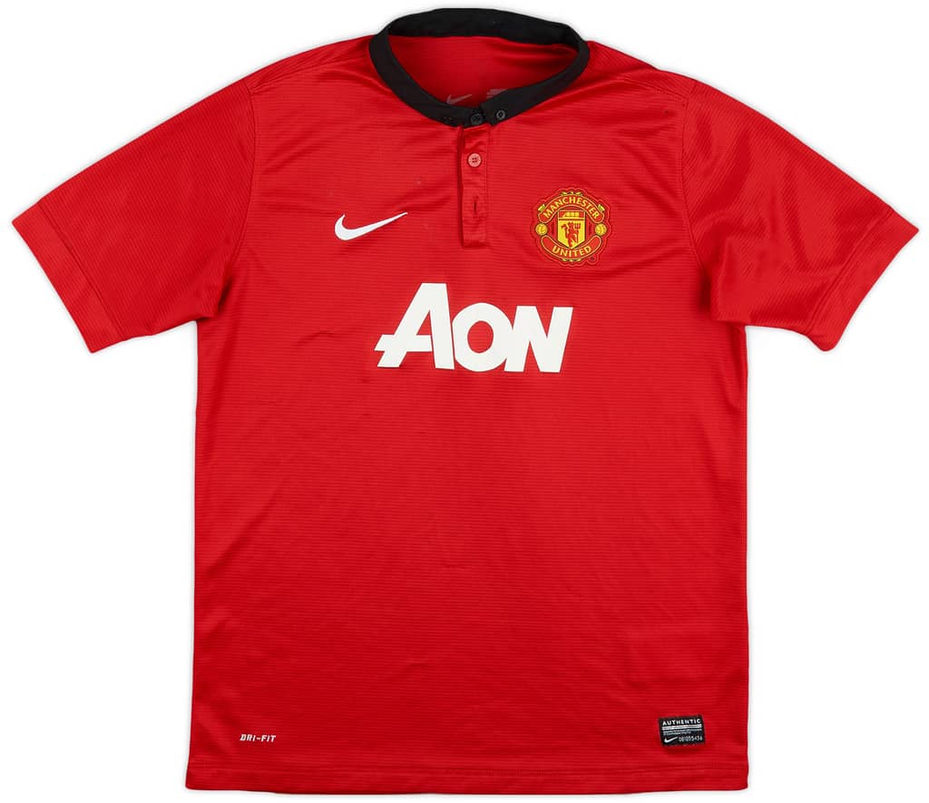2013-14 Manchester United Home Shirt - 5/10 - (L.Boys)