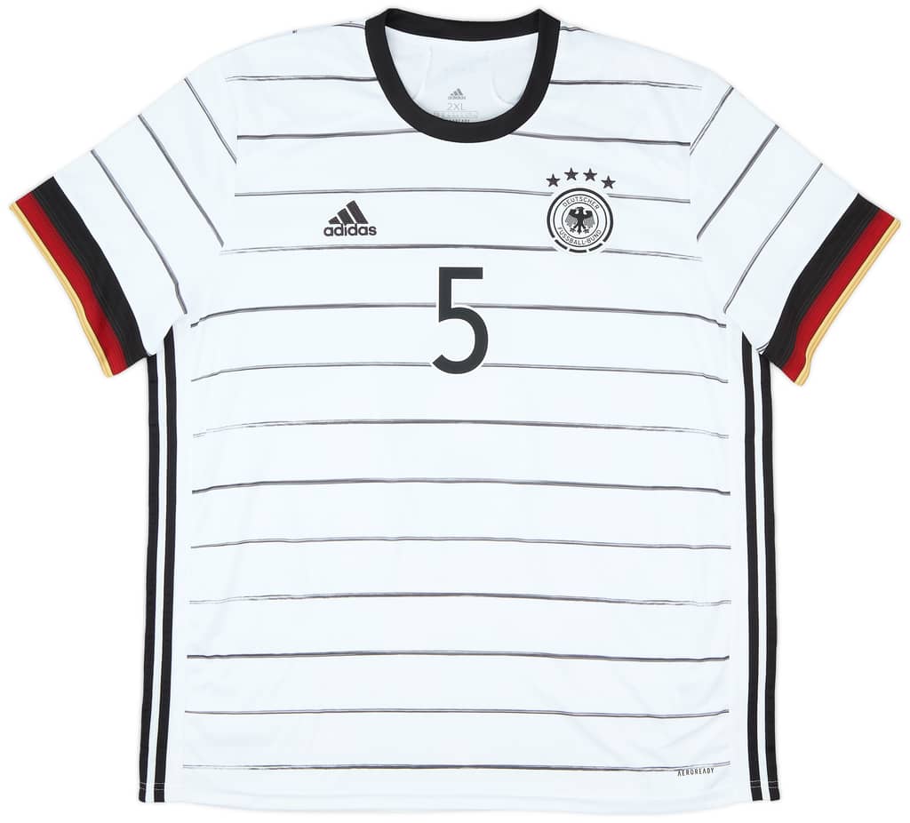 2020-21 Germany Home Shirt Hummels #5 - 8/10 - (XXL)