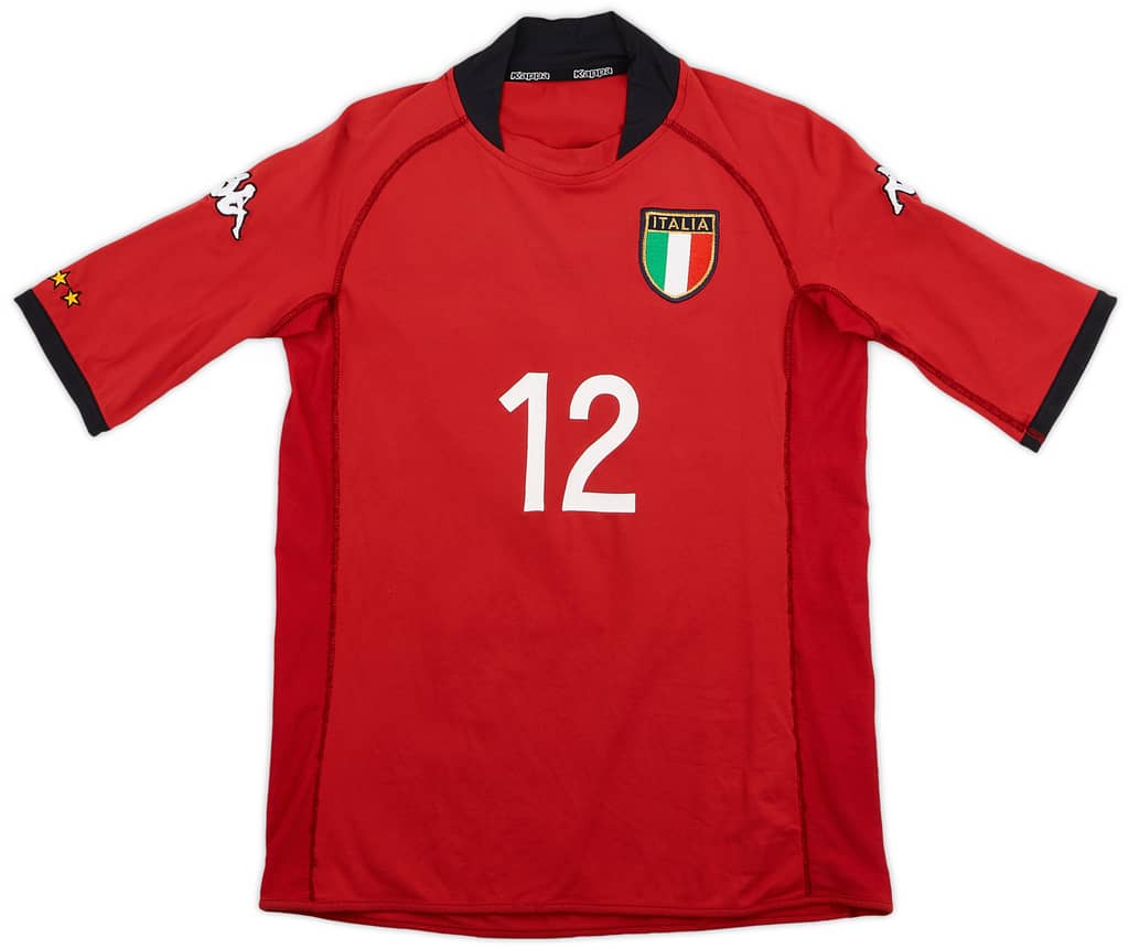2002 Italy GK Shirt Abbiati #12 - 8/10 - (S)