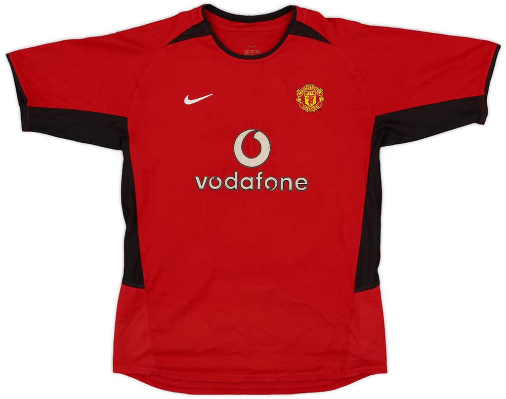 2002-04 Manchester United Home Shirt - 7/10 - (XL.Boys)