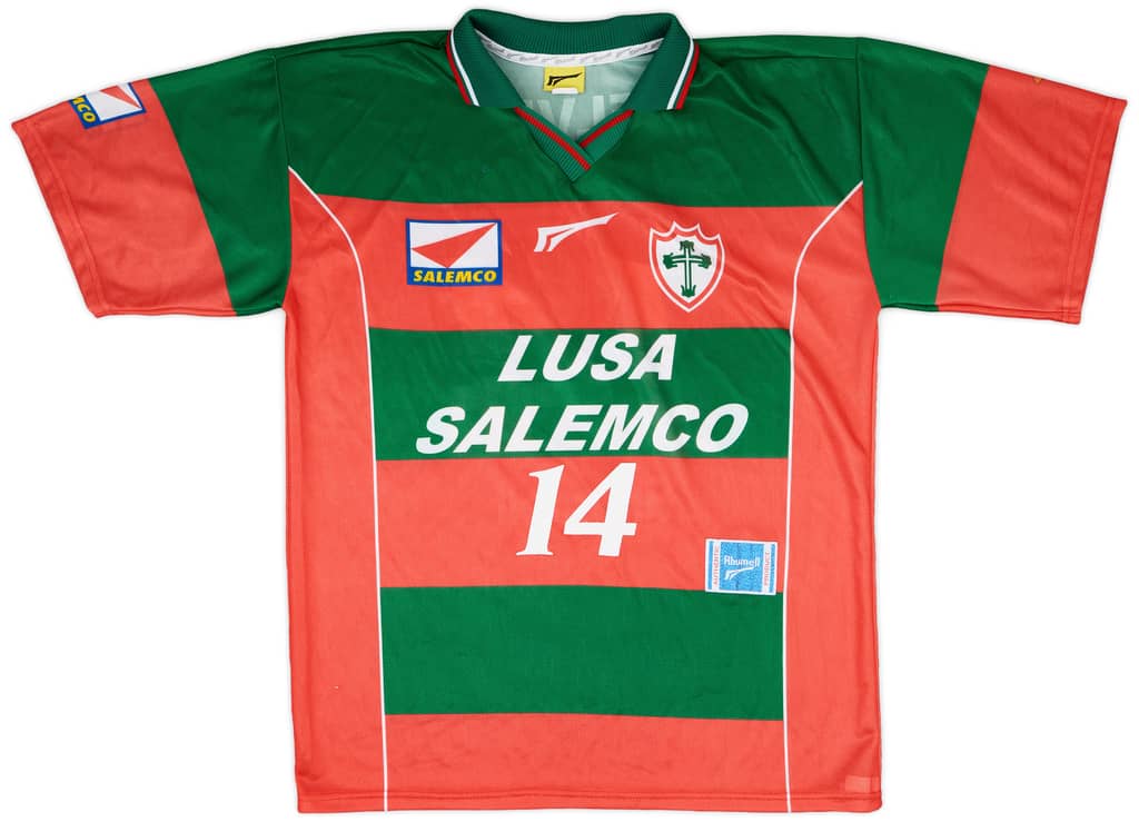 1997-98 Portuguesa Home Shirt Elvis #14 - 8/10 - (XL)