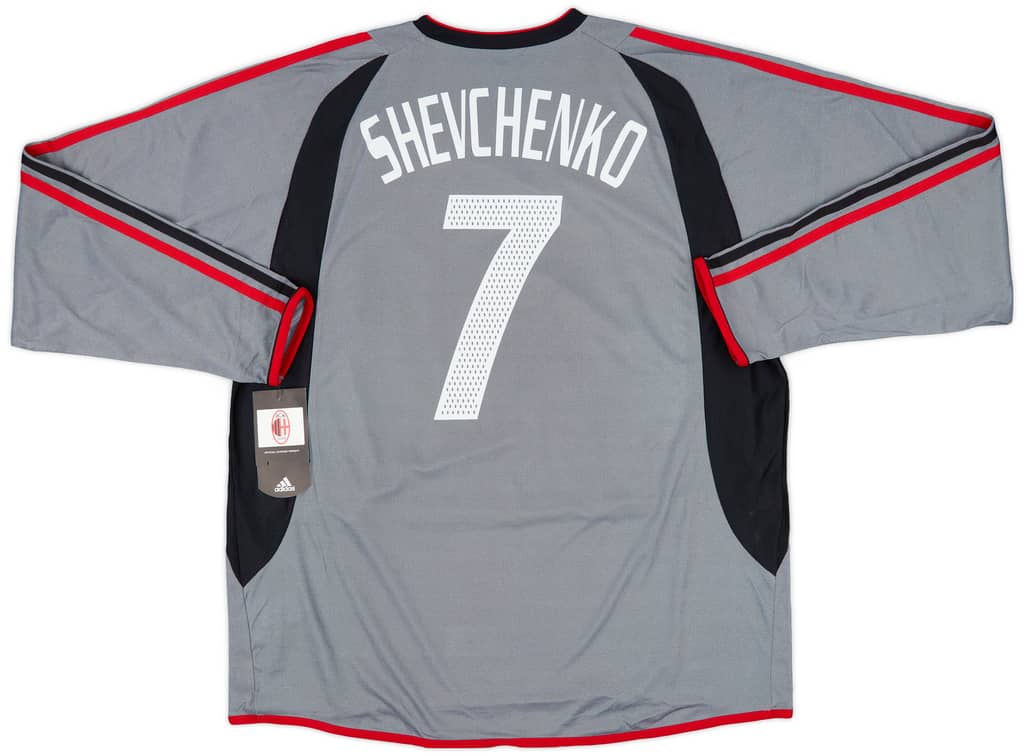 2003-04 AC Milan Player Issue Third L/S Shirt Shevchenko #7 (XL)