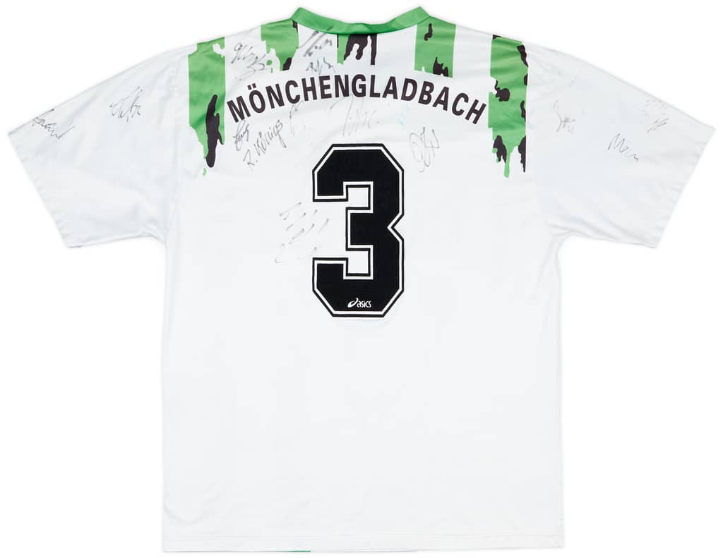 1994-95 Borussia Monchengladbach Match Issue Squad Signed Home Shirt #3