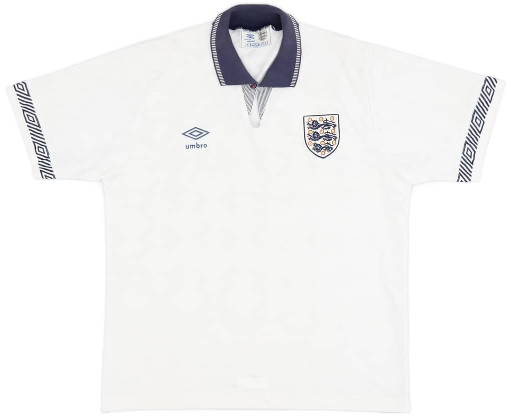 1990-92 England Home Shirt - 7/10 - (L)