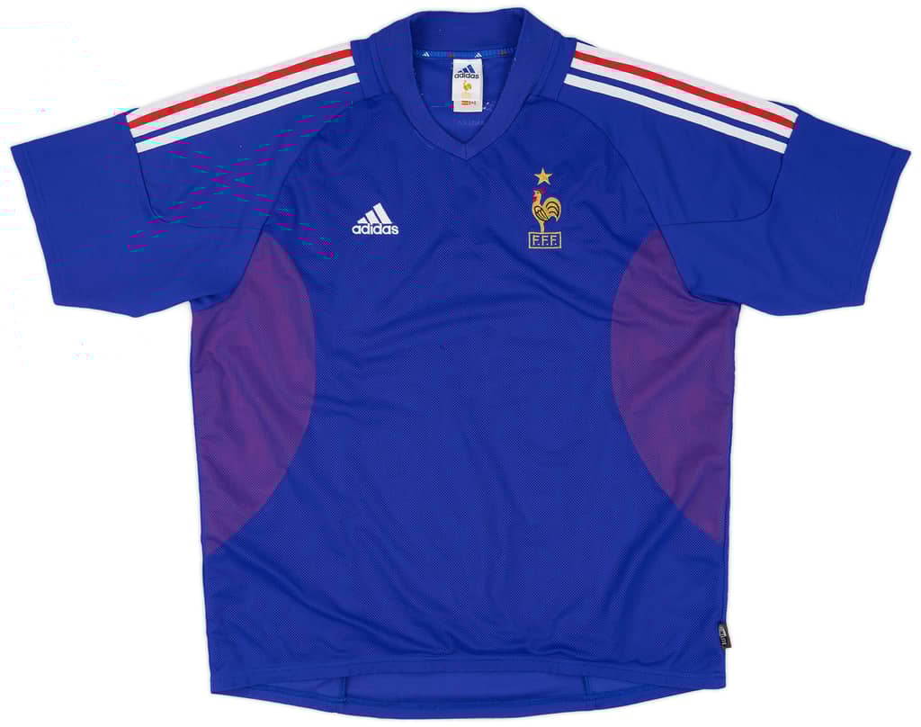 2002-04 France 'Signed' Home Shirt - 6/10 - (XL)