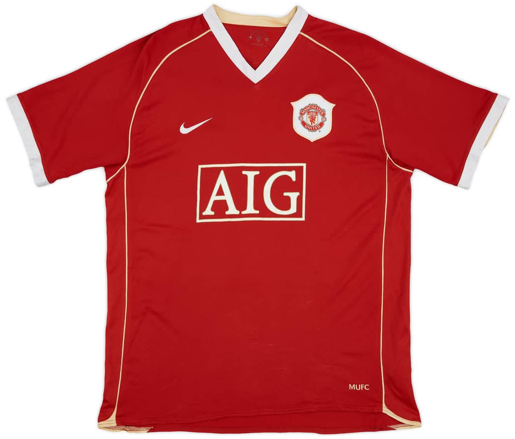 2006-07 Manchester United Home Shirt Solskjaer #20 - 5/10 - (XL)