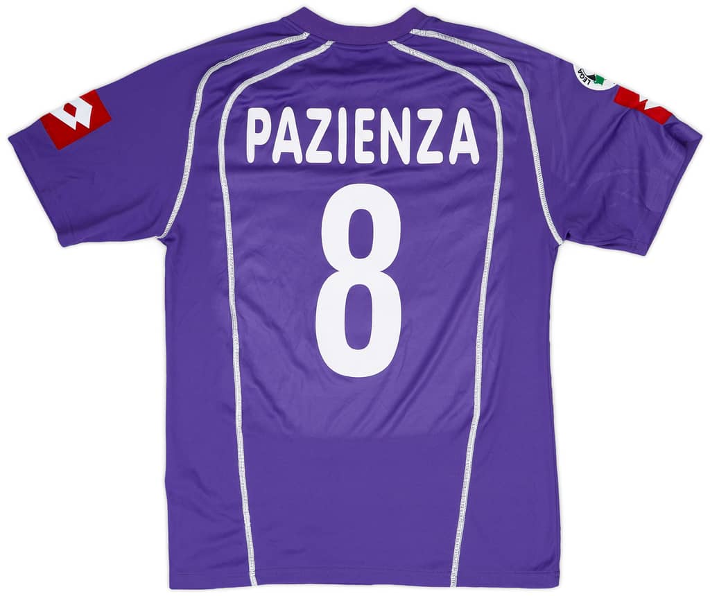 2006-07 Fiorentina Match Worn Home Shirt Pazienza #8