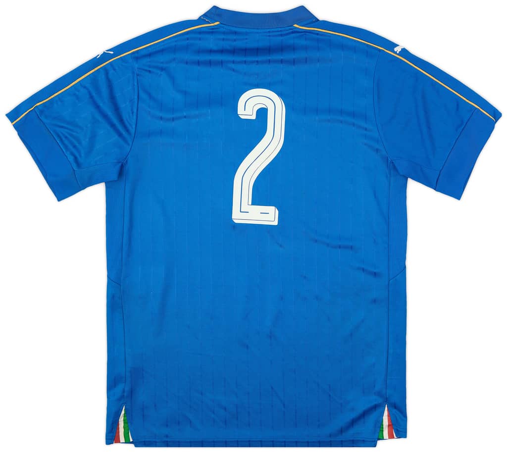 2016-17 Italy Home Shirt #2 - 8/10 - (L)