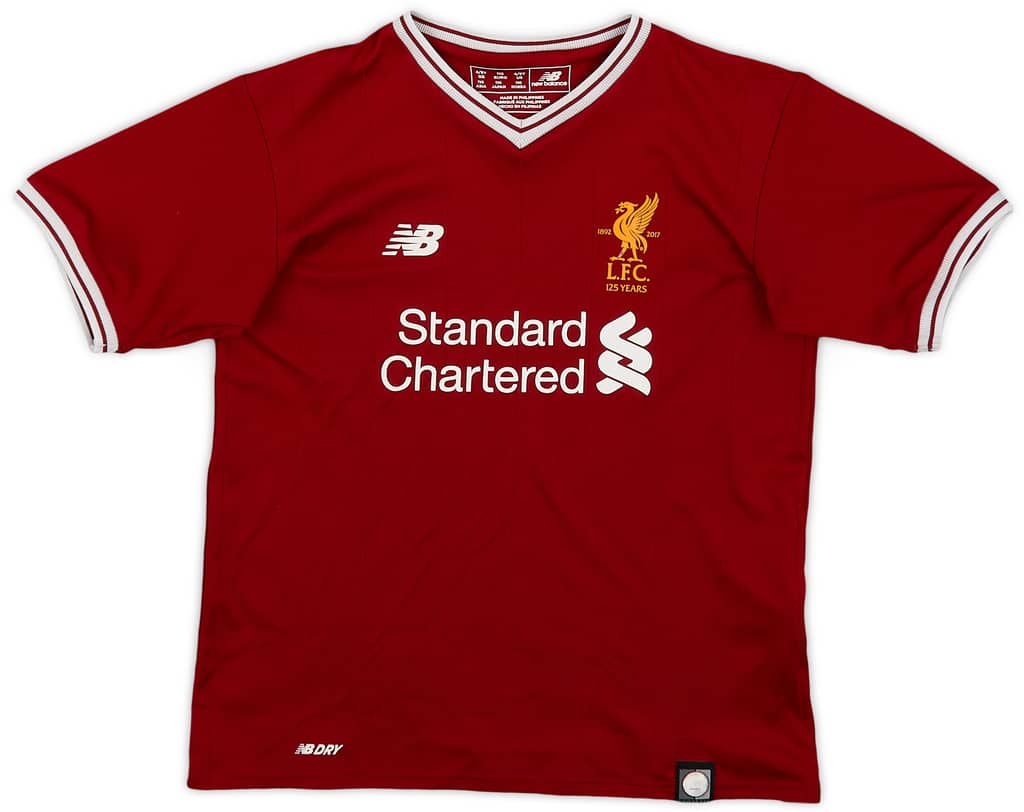2017-18 Liverpool 125 Years Home Shirt - 9/10 - (4-5 Years)