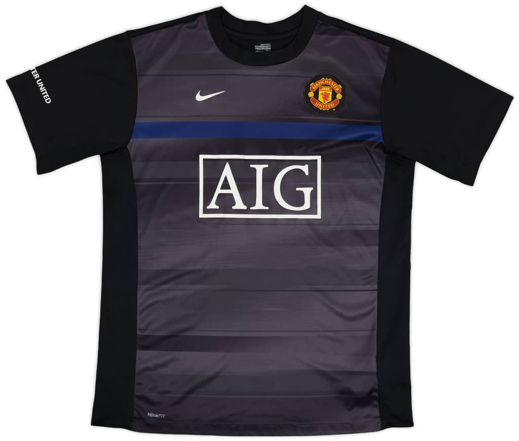 2009-10 Manchester United Nike Training Shirt - 8/10 - (L)