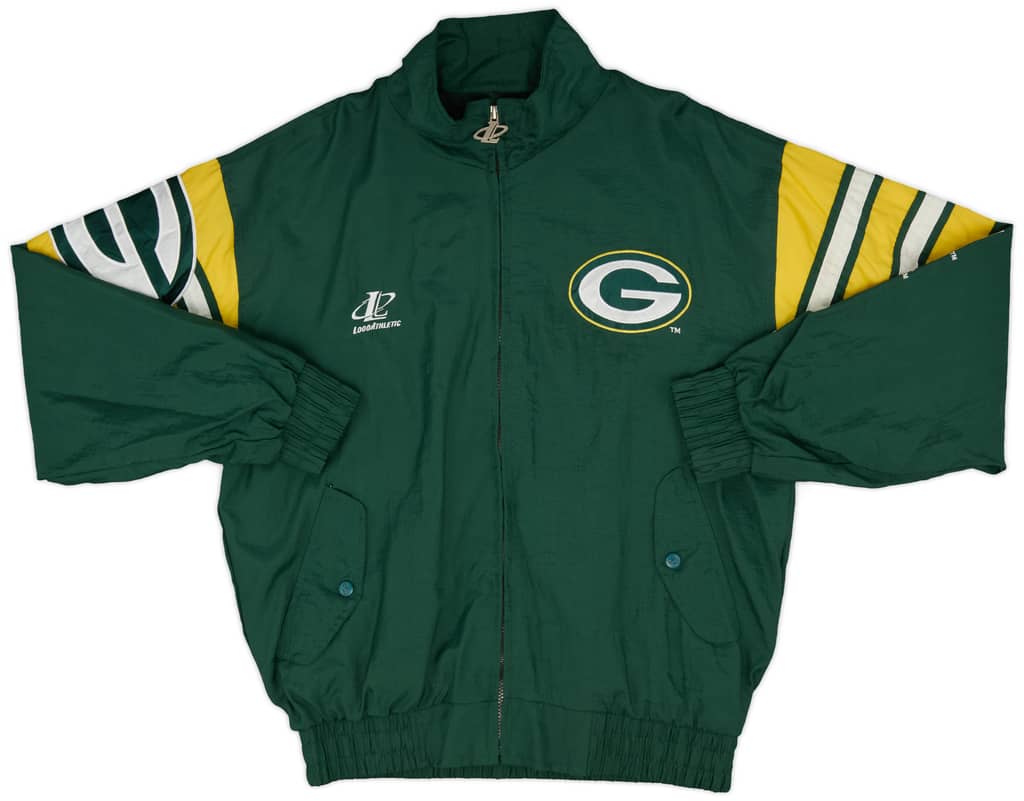 1990s Green Bay Packers Logo Athletic Windbreaker Jacket - 9/10 - (M)