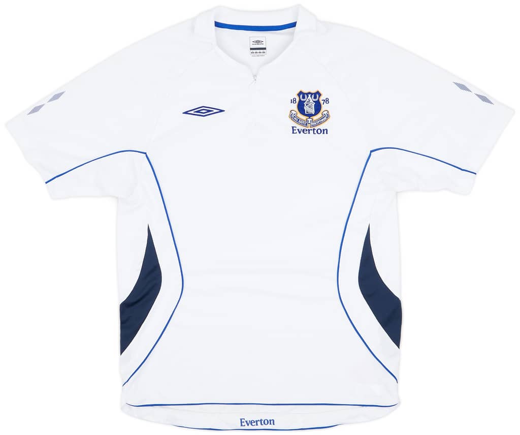 2007-08 Everton Umbro 1/4 Zip Training Shirt - 7/10 - (XL)