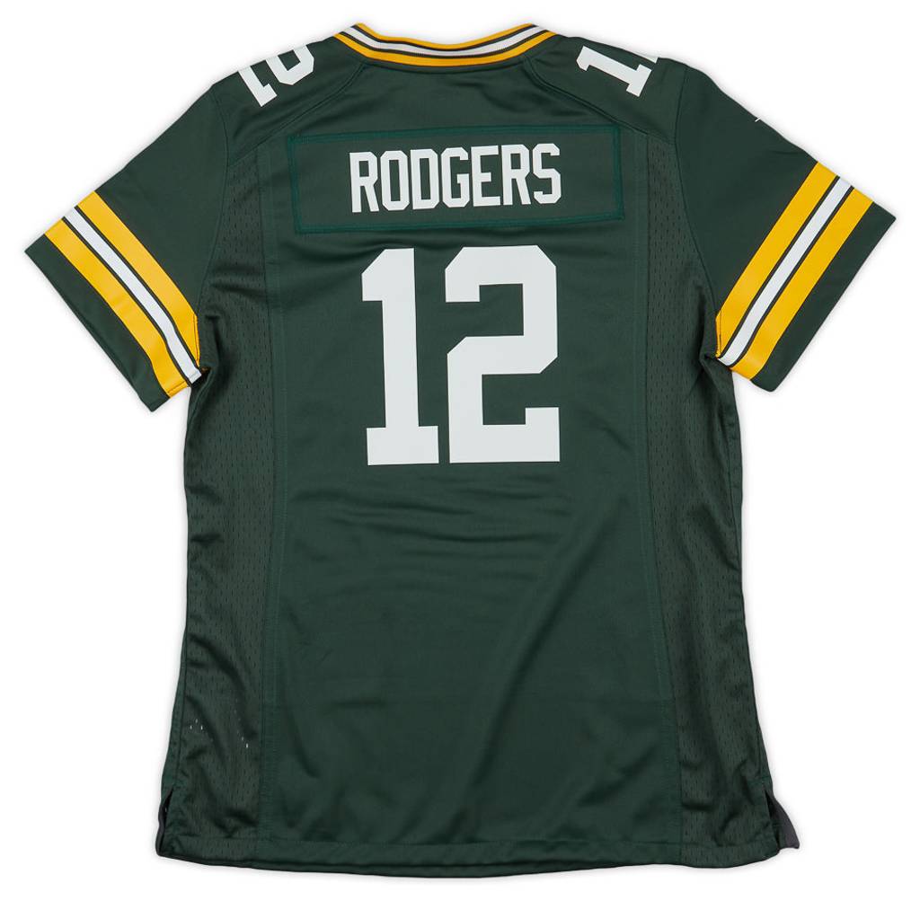2012-22 Green Bay Packers Rodgers #12 Nike Game Jersey (Home) Womens (M) - W/Tags