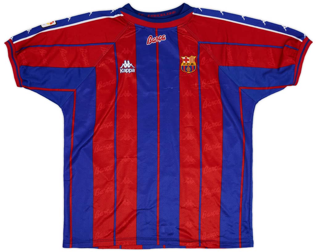 1997-98 Barcelona Home Shirt Dugarry #15 - 7/10 - (XL)